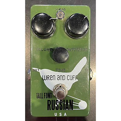 Wren And Cuff Tall Font Russian Effect Pedal