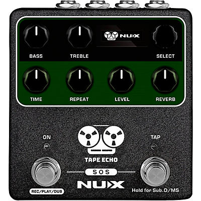 NUX Tape Echo Multi Tape Head Space Echo with Tap Tempo and Looper Effects Pedal