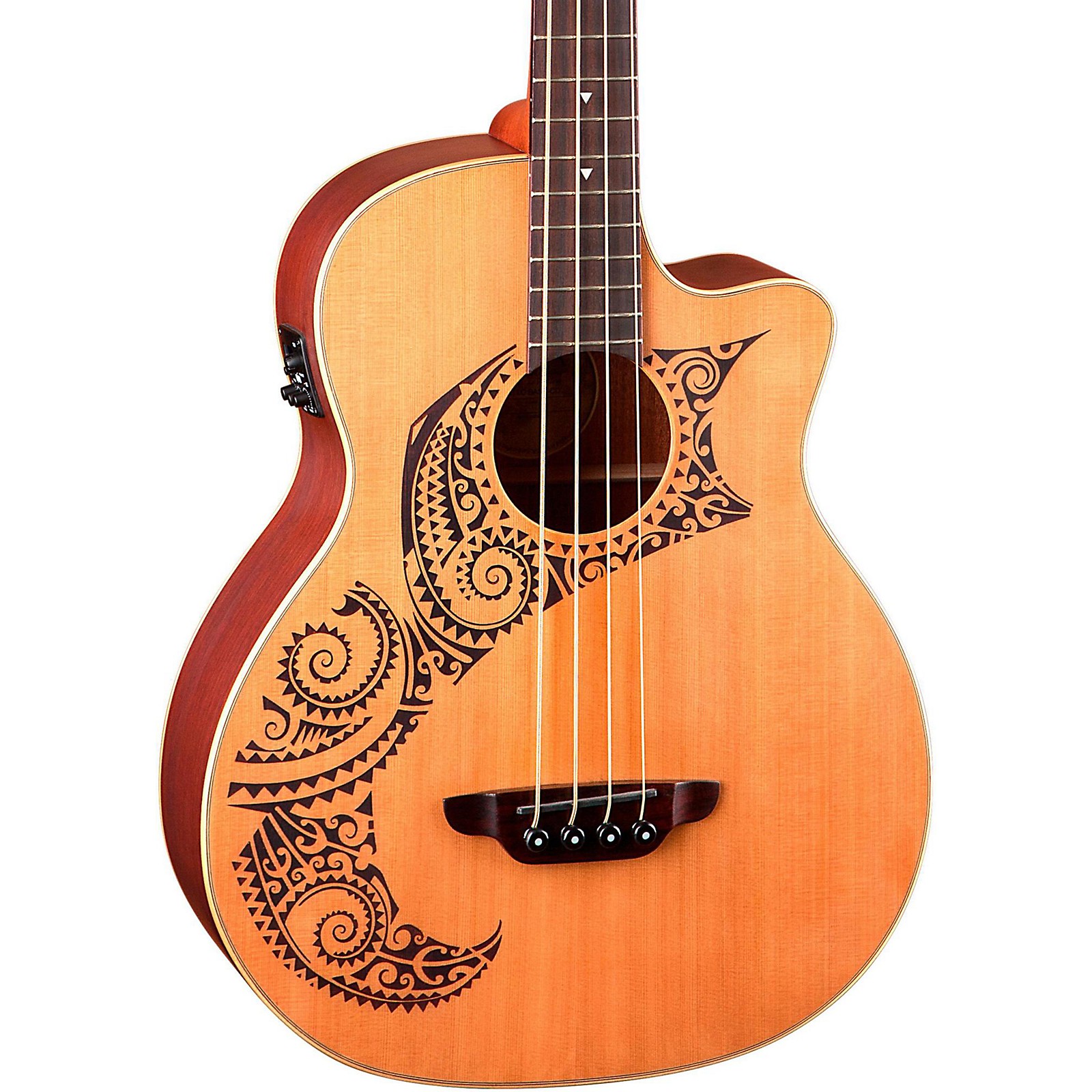 Luna Guitars Tattoo Cedar AcousticElectric Bass Musician's Friend