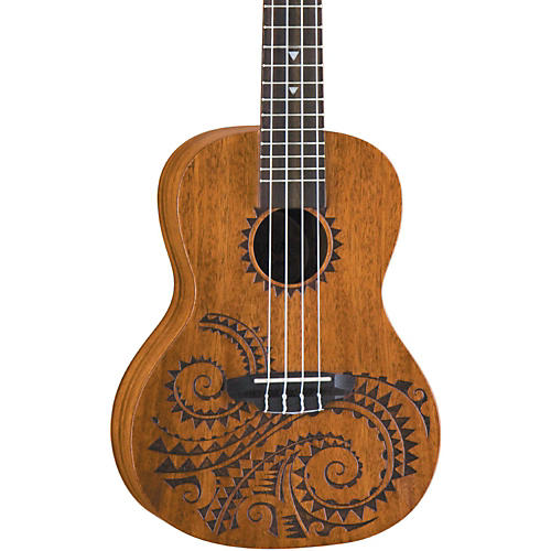 Luna Guitars Tattoo Concert Mahogany Ukulele  Musicians Friend