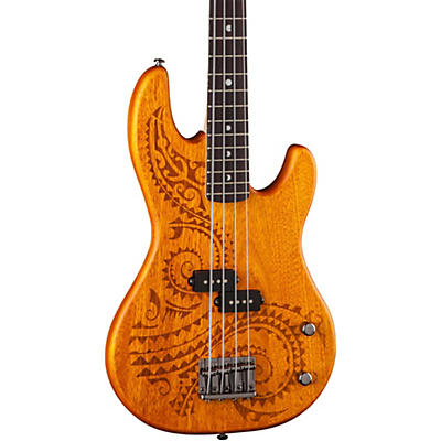 Luna Tattoo Short-Scale Electric Bass Guitar