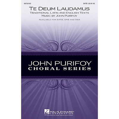 Hal Leonard Te Deum Laudamus SAB Composed by John Purifoy