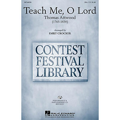 Hal Leonard Teach Me, O Lord VoiceTrax CD Arranged by Emily Crocker