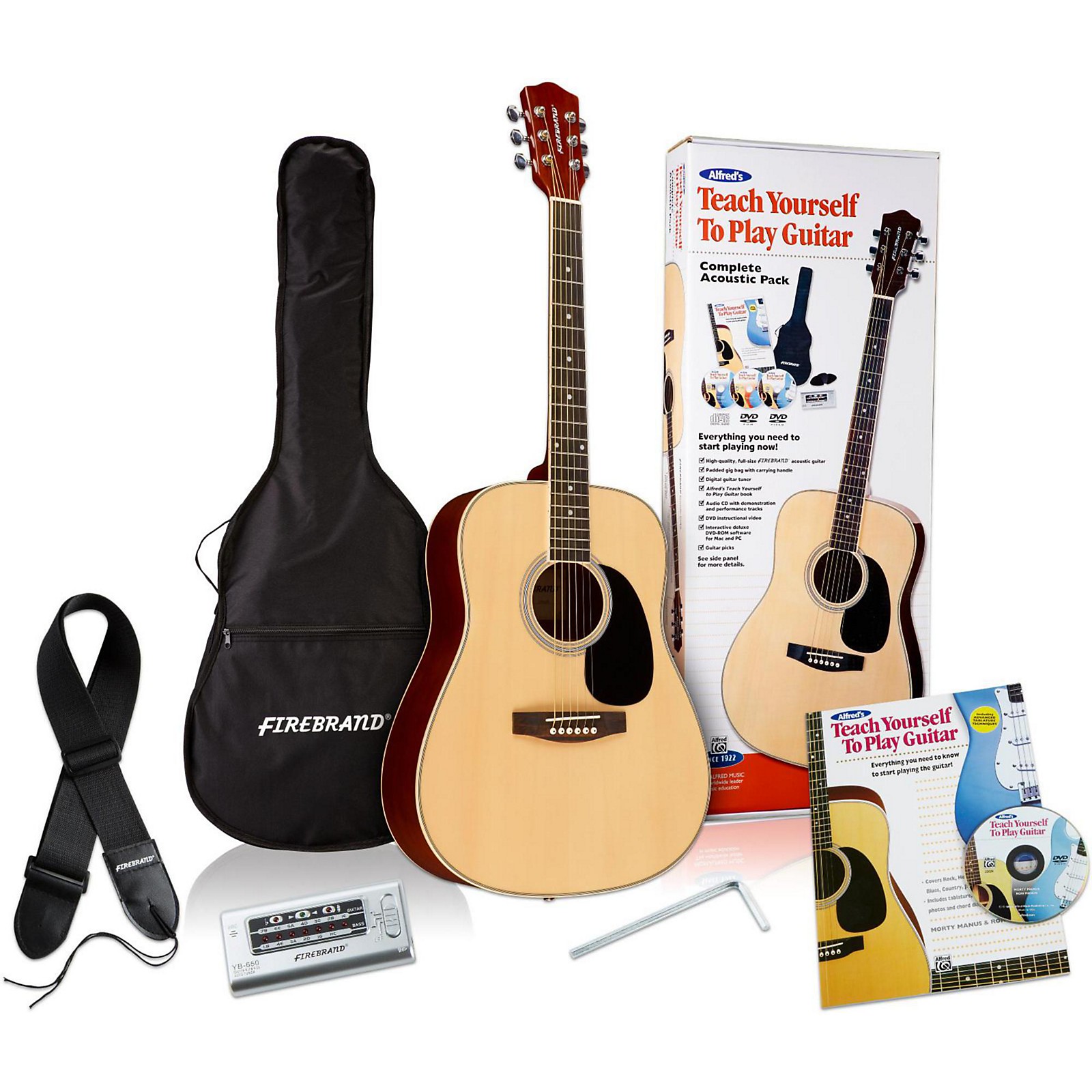 Alfred Teach Yourself to Play Acoustic Guitar Complete Starter
