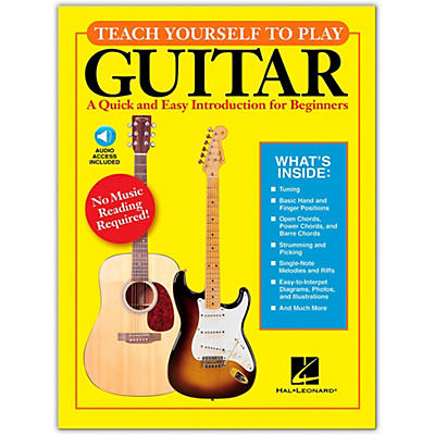 Hal Leonard Teach Yourself to Play Guitar Book/Online Audio