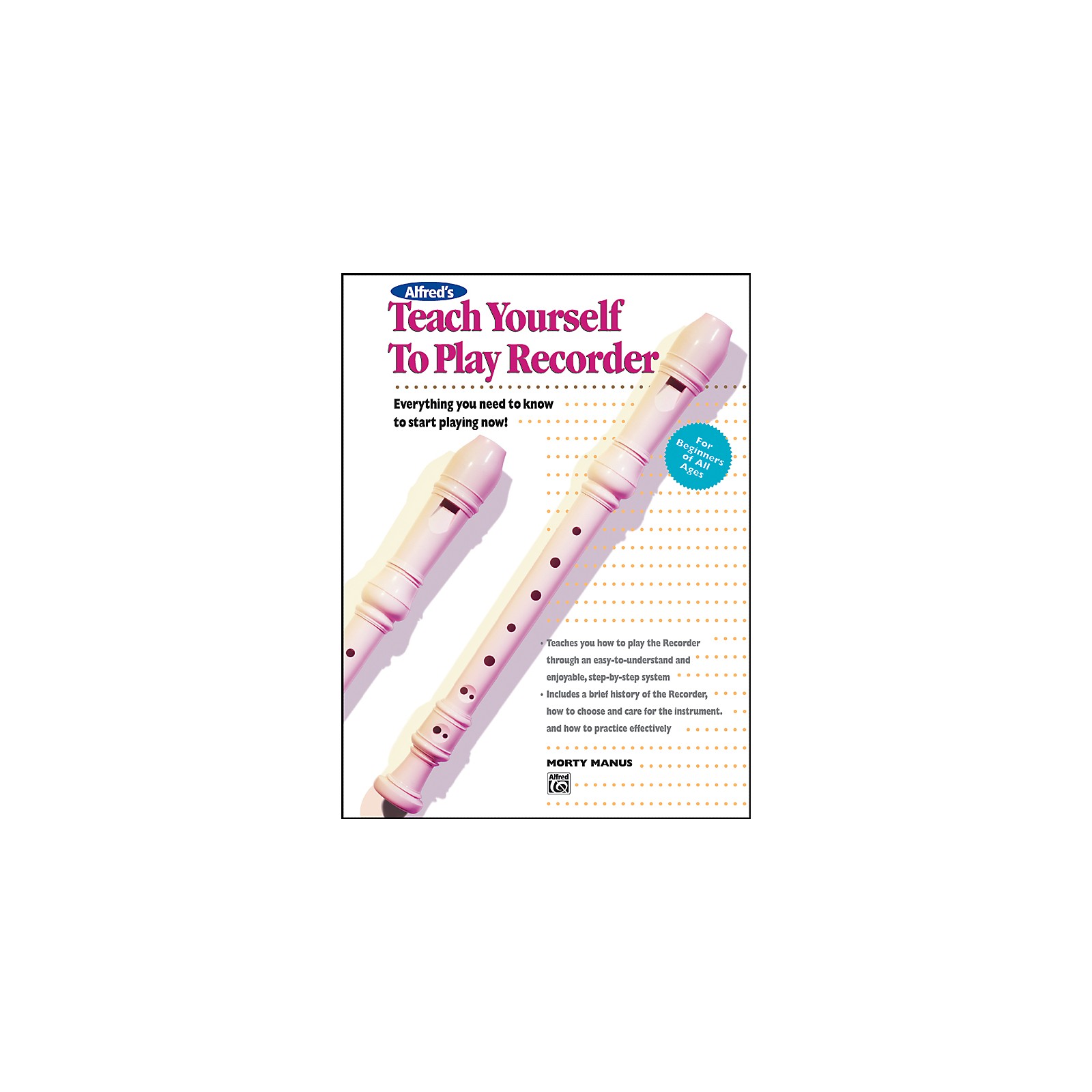Alfred Teach Yourself to Play Recorder Book Musician's Friend