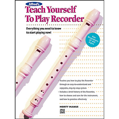 Alfred Teach Yourself to Play Recorder Book