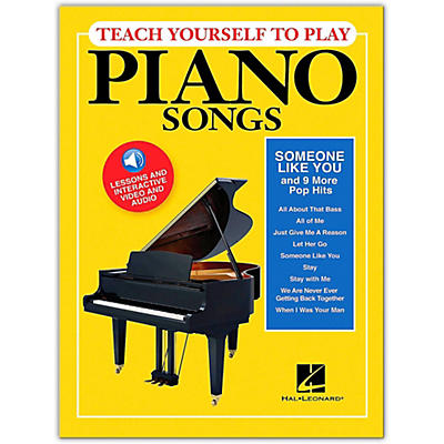 Hal Leonard Teach Yourself to Play "Someone Like You" & 9 More Pop Hits on Piano Book/ Video/Audio