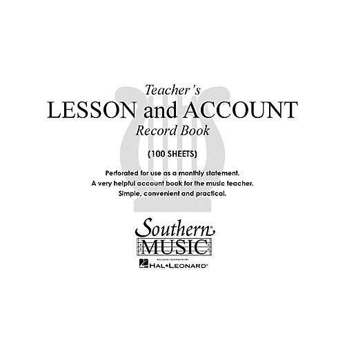 Teacher's Lesson and Account Record Book Southern Music Series