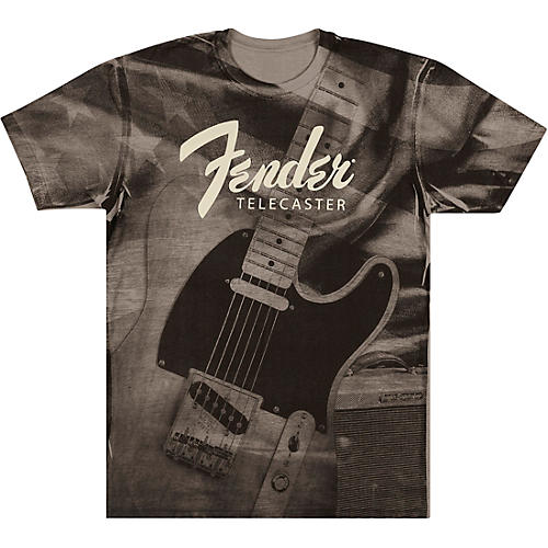 Fender Tele Belt Print T-Shirt Small