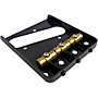 AxLabs Tele-Style Steel Plate Bridge with Brass Swivel Saddles Black