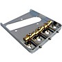 AxLabs Tele-Style Steel Plate Bridge with Brass Swivel Saddles Chrome