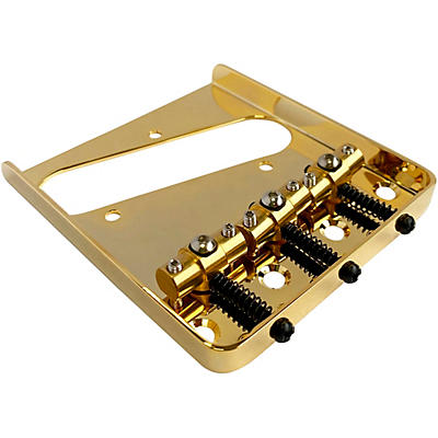 AxLabs Tele-Style Steel Plate Bridge with Brass Swivel Saddles