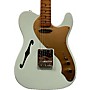 Used Squier Telecaster Hollow Body Electric Guitar light blue