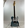 Used Squier Telecaster Solid Body Electric Guitar Metallic Blue