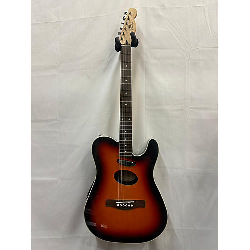 Fender Telecoustic Deluxe Acoustic Electric Guitar 3 Tone Sunburst