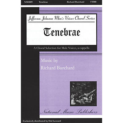 National Music Publishers Tenebrae TTBB composed by Richard Burchard