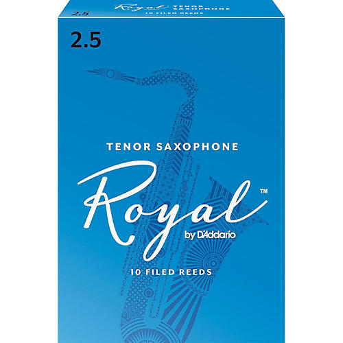 Rico Royal Tenor Saxophone Reeds, Box of 10 Strength 2.5