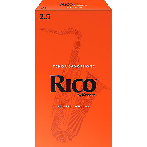 Rico Tenor Saxophone Reeds, Box of 25 Strength 2.5