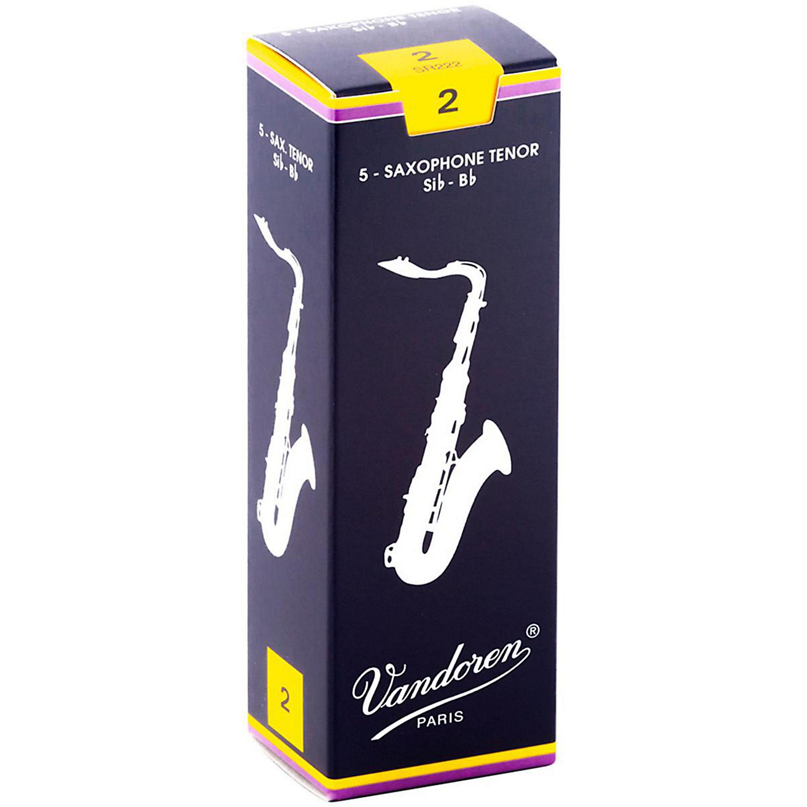 Vandoren Tenor Saxophone Reeds Strength 2 Box of 5 Musician's Friend