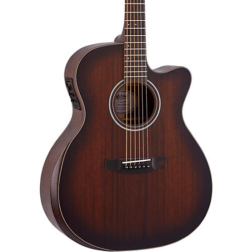 Mitchell Terra Series T433CEBST Auditorium Solid Mahogany Top Cutaway Guitar Edge Burst