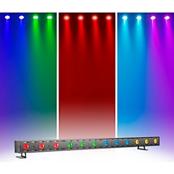 Tetra Bar RGBA Linear Strip Wash Light With Four Color Zones Black