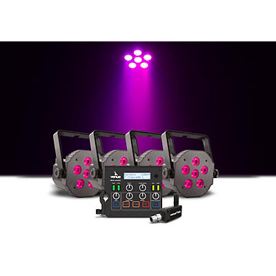 Venue Tetra Control 2 Intuitive DMX Controller with Venuelink ML-TAXP4 Dongle and Four Tetra 6 VI Wash Light