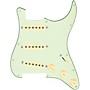 920d Custom Texas Grit Loaded Pickguard for Strat With Aged White Pickups and Knobs, S5W Wiring Harness Mint Green