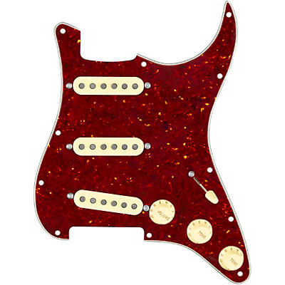 920d Custom Texas Grit Loaded Pickguard for Strat With Aged White Pickups and Knobs and S5W-BL-V Wiring Harness