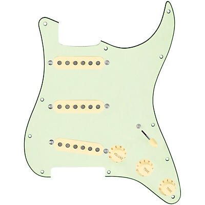 920d Custom Texas Grit Loaded Pickguard for Strat With Aged White Pickups and Knobs and S5W Wiring Harness