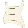 920d Custom Texas Grit Loaded Pickguard for Strat With Aged White Pickups and Knobs and S5W Wiring Harness Parchment