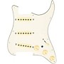 920d Custom Texas Grit Loaded Pickguard for Strat With Aged White Pickups and Knobs and S7W-MT Wiring Harness Parchment