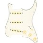 920d Custom Texas Grit Loaded Pickguard for Strat With Aged White Pickups and Knobs and S7W Wiring Harness Parchment
