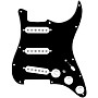 920d Custom Texas Grit Loaded Pickguard for Strat With White Pickups and Knobs and S7W-MT Wiring Harness Black