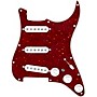 920d Custom Texas Grit Loaded Pickguard for Strat With White Pickups and Knobs and S7W-MT Wiring Harness Tortoise