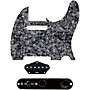 920d Custom Texas Grit Loaded Pickguard for Tele With T3W-B Control Plate Black Pearl