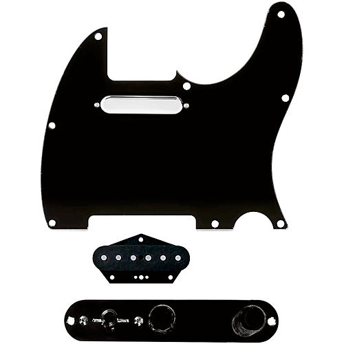 920d Custom Texas Grit Loaded Pickguard for Tele With T3W-B Control Plate Black