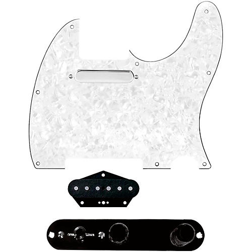 920d Custom Texas Grit Loaded Pickguard for Tele With T3W-B Control Plate White Pearl
