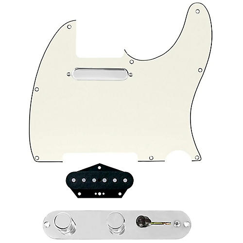 920d Custom Texas Grit Loaded Pickguard for Tele With T3W-REV-G Control Plate White Pearl