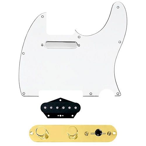 920d Custom Texas Grit Loaded Pickguard for Tele With T3W-REV-G Control Plate White