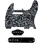 920d Custom Texas Grit Loaded Pickguard for Tele With T4W-B Control Plate Black Pearl