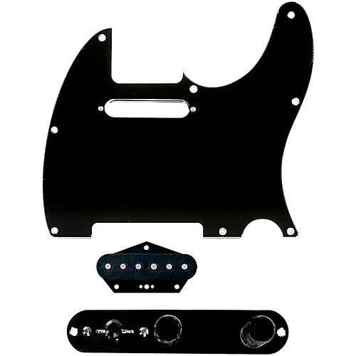 920d Custom Texas Grit Loaded Pickguard for Tele With T4W-B Control Plate Black