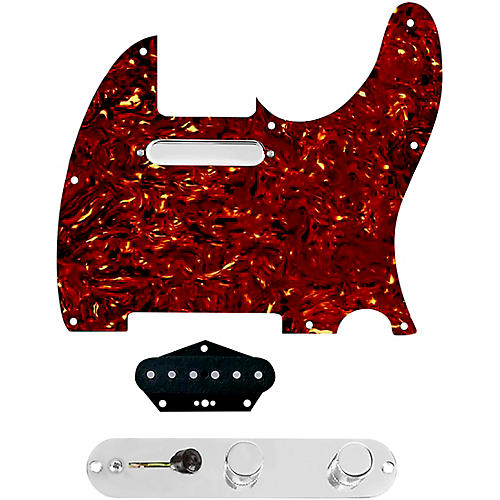 920d Custom Texas Grit Loaded Pickguard for Tele With T4W-C Control Plate Tortoise