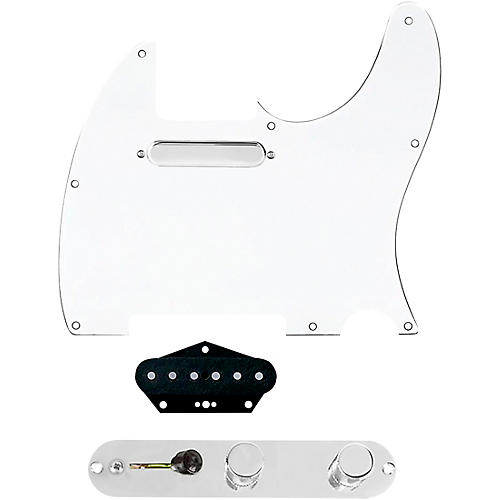 920d Custom Texas Grit Loaded Pickguard for Tele With T4W-C Control Plate White