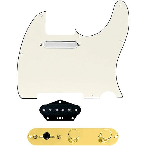 920d Custom Texas Grit Loaded Pickguard for Tele With T4W-G Control Plate Parchment