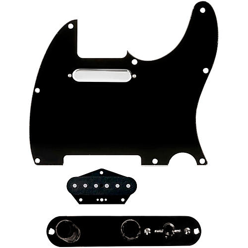 920d Custom Texas Grit Loaded Pickguard for Tele With T4W-REV-B Control Plate Black