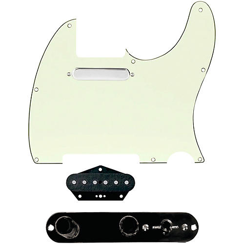 920d Custom Texas Grit Loaded Pickguard for Tele With T4W-REV-B Control Plate Mint Green