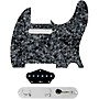 920d Custom Texas Grit Loaded Pickguard for Tele With T4W-REV-C Control Plate Black Pearl