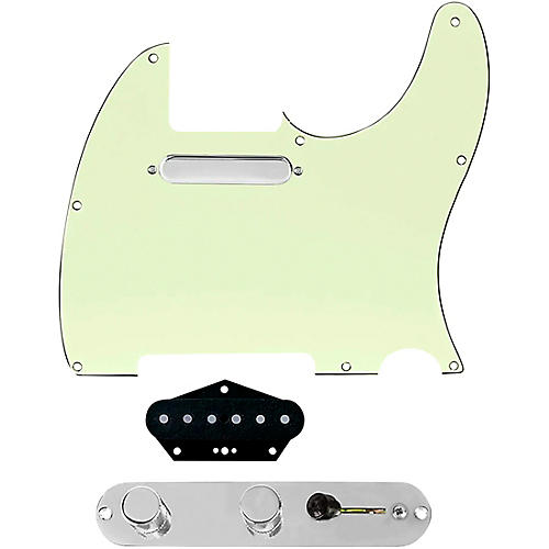 920d Custom Texas Grit Loaded Pickguard for Tele With T4W-REV-C Control Plate Mint Green