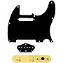 920d Custom Texas Grit Loaded Pickguard for Tele With T4W-REV-G Control Plate Black